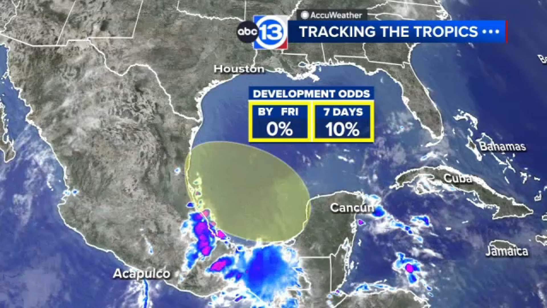 Tracking deeper tropical moisture in the Gulf