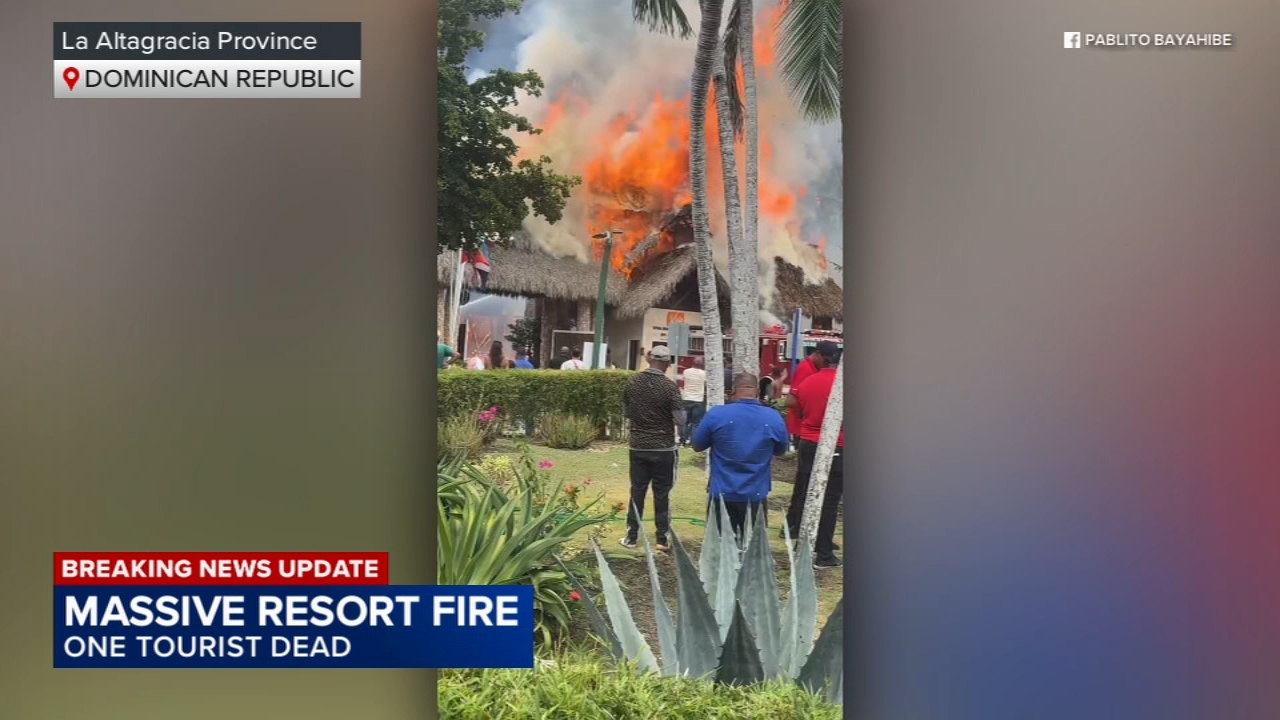 Tourist dead after massive fire breaks out at Dominican Republic resort, officials say