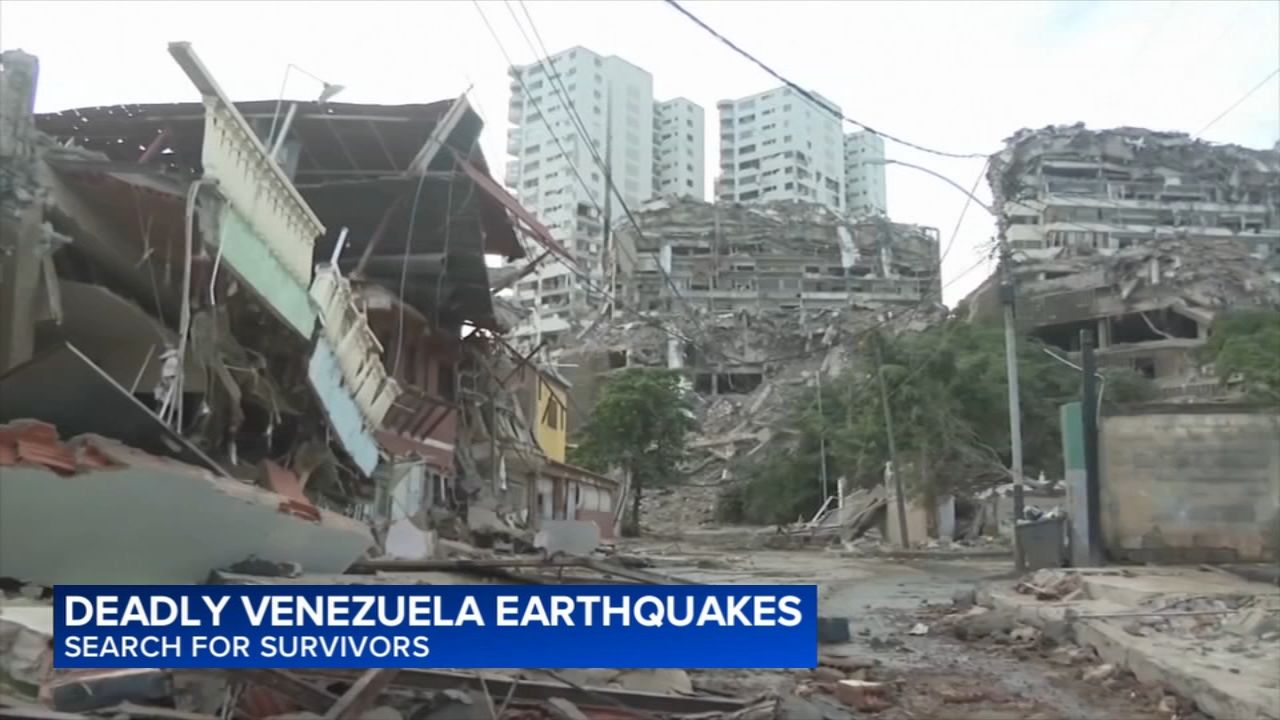Venezuelans search rubble for survivors after 2 strong earthquakes kill at least 188
