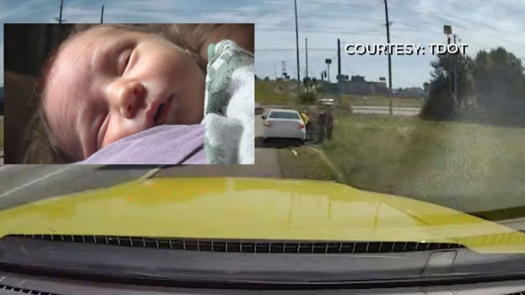 'Definitely our hero': Tennessee roadside assistance driver helps deliver baby on interstate
