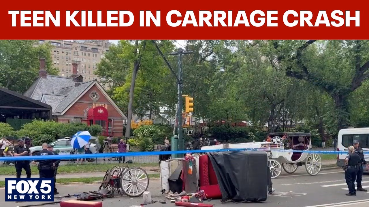 18-year-old killed after horse carriage crashes in Central Park