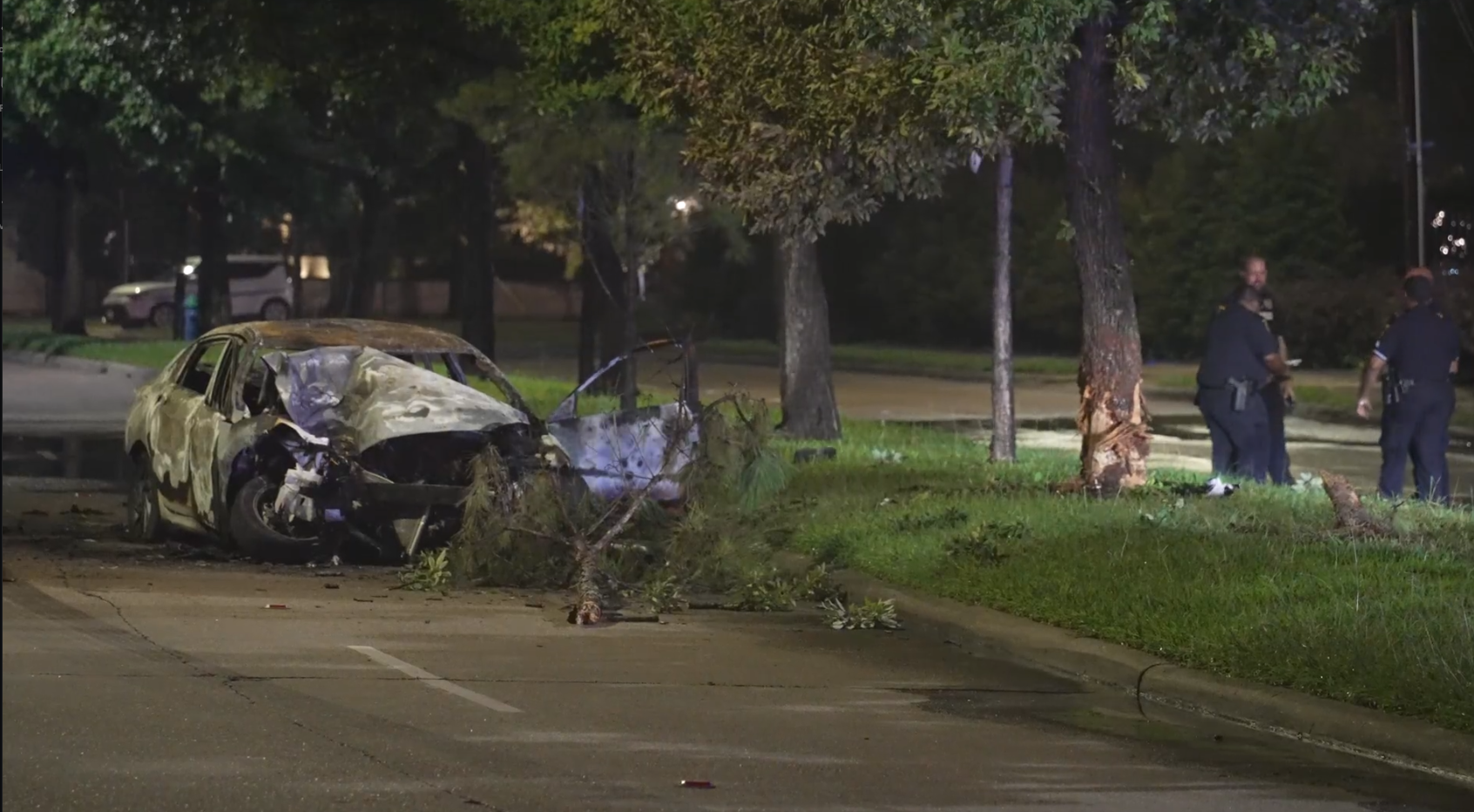 Memorial Drive crash: 1 dead, 1 injured after vehicle catches fire