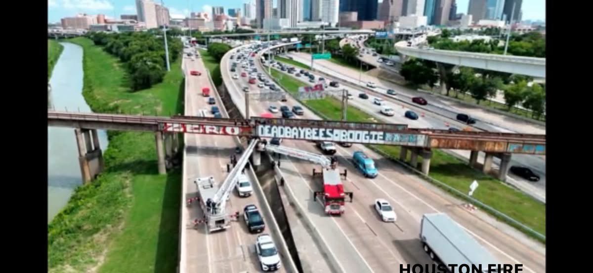 One rescued during 'high-angle' operation near Downtown Houston