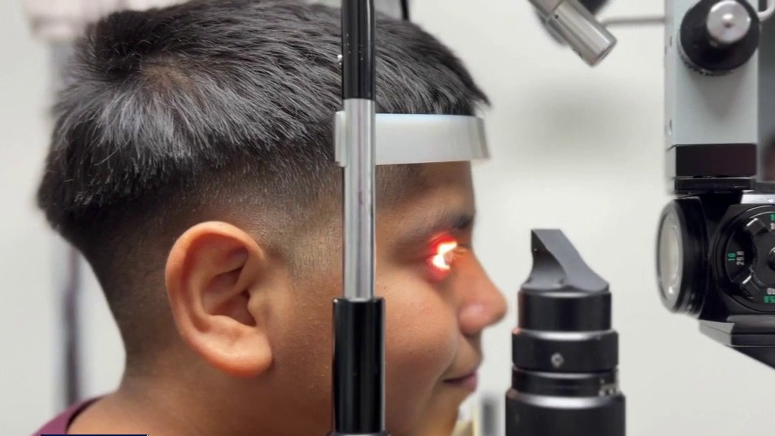 Houston boy born with disfigured eye moves family to tears after eye transformation