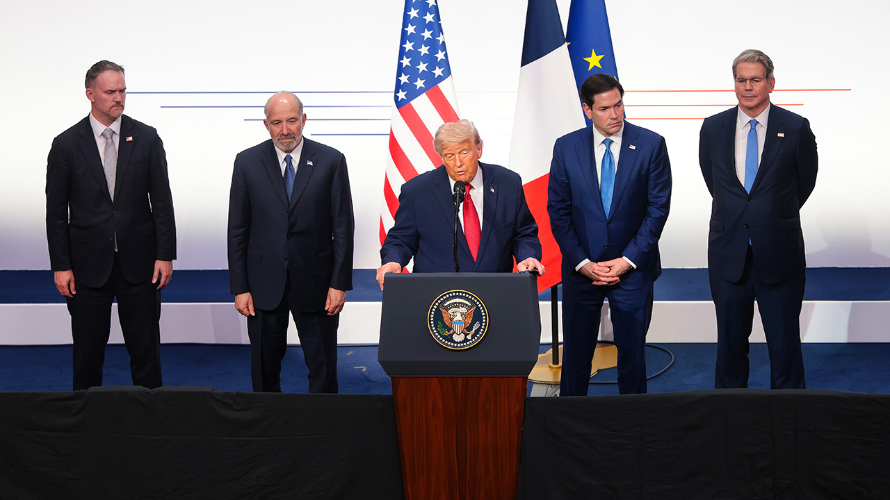 Trump departs G7 summit, says Strait of Hormuz will be opened 'in full' within two days